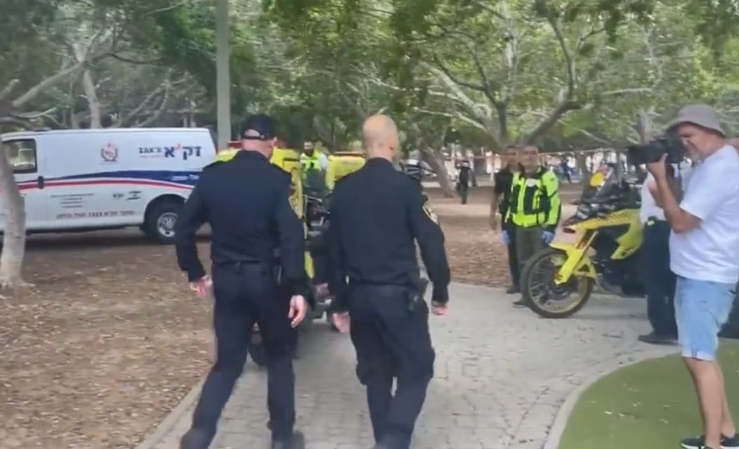 זירת הפיגוע בחולון. צילום: מסך אתר "ווינט"\מאיר תורג'מן