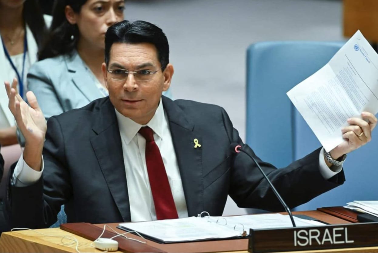 דני דנון, שגריר ישראל באו"ם. צילום: מסך רשתות חברתיות