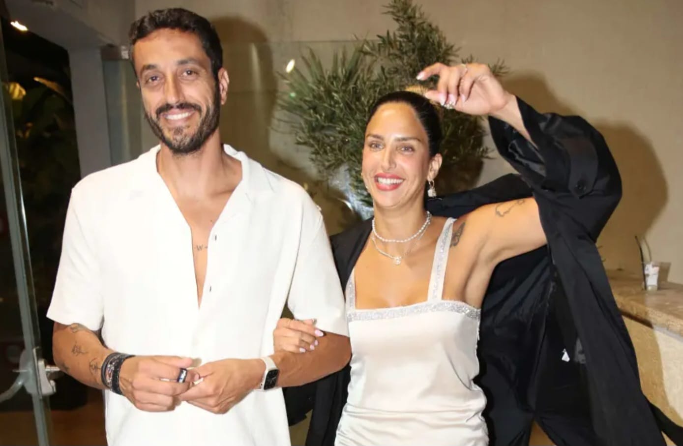 גל רובין ומחמוד צפורי. בקרוב זוג נשוי? צילום: אור גפן