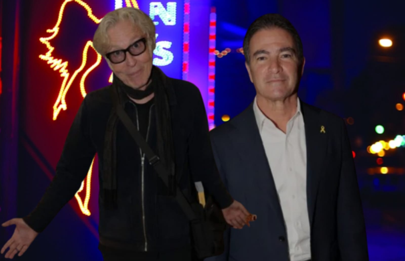 כוכב הרוק ברי סחרוף וראש המוסד לשעבר יוסי כהן. צילום: אור גפן