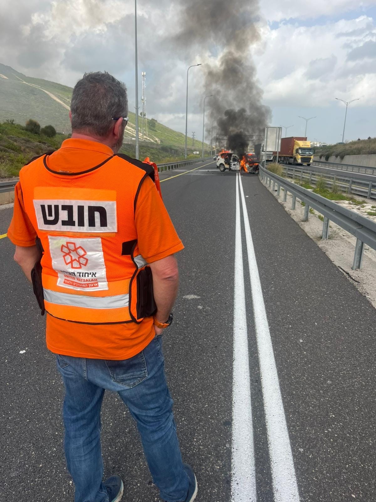 מערכת "אחלה ניוז" עם הדיווח הבא צילום: דוברות איחוד הצלה