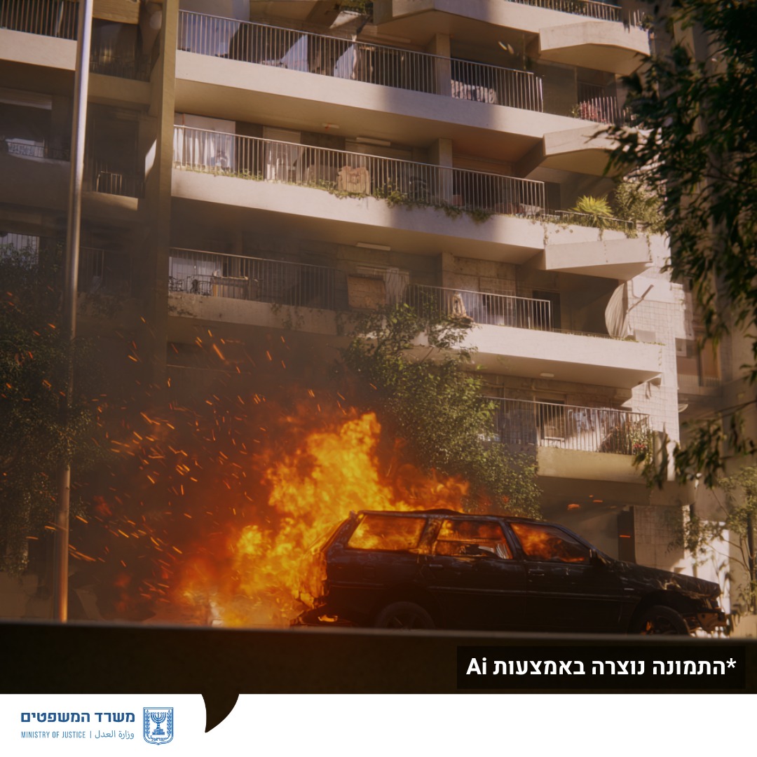 מערכת "אחלה ניוז" עם הדיווח הבא צילום: דוברות משרד המשפטים