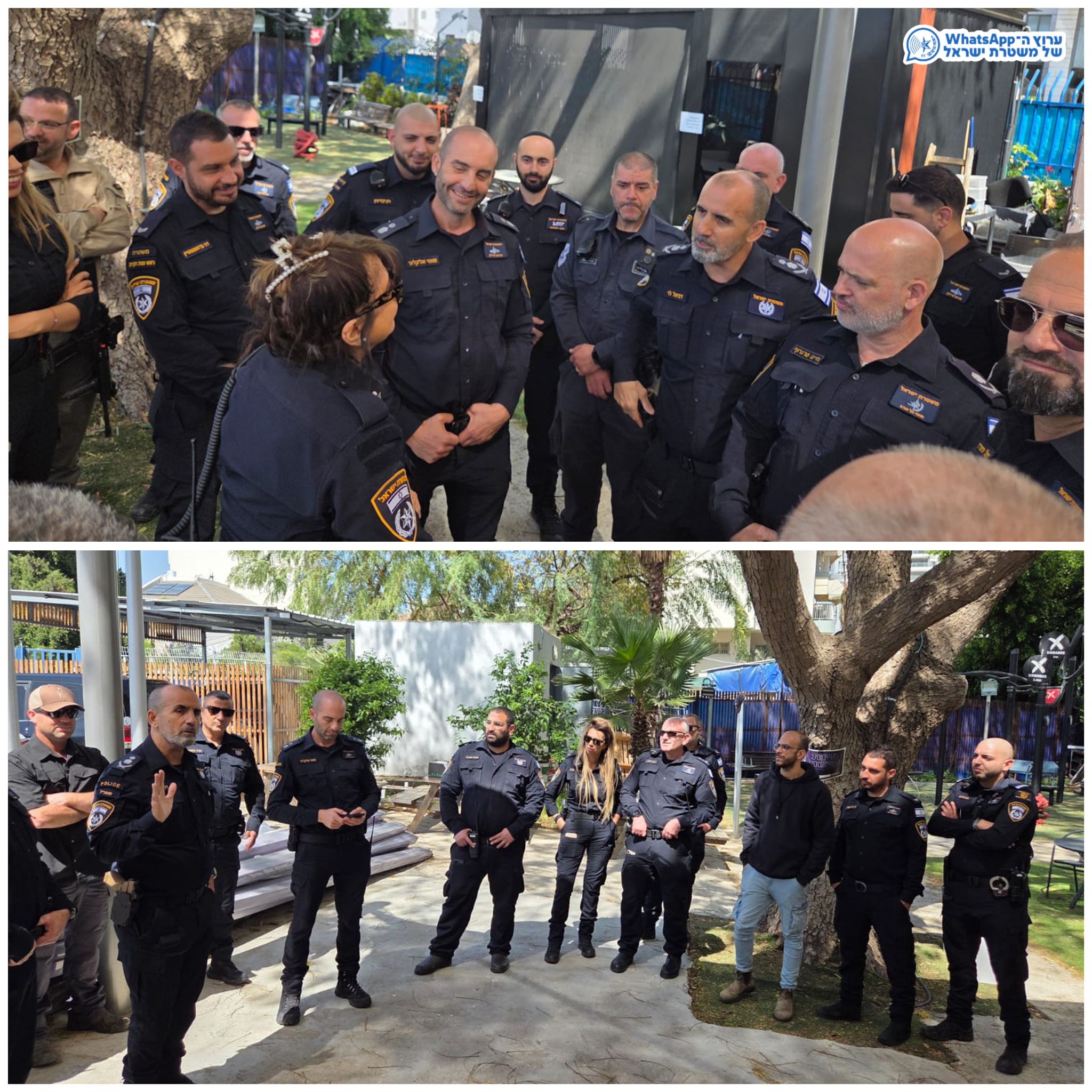 מערכת "אחלה ניוז" עם הדיווח הבא צילום: דוברות המשטרה