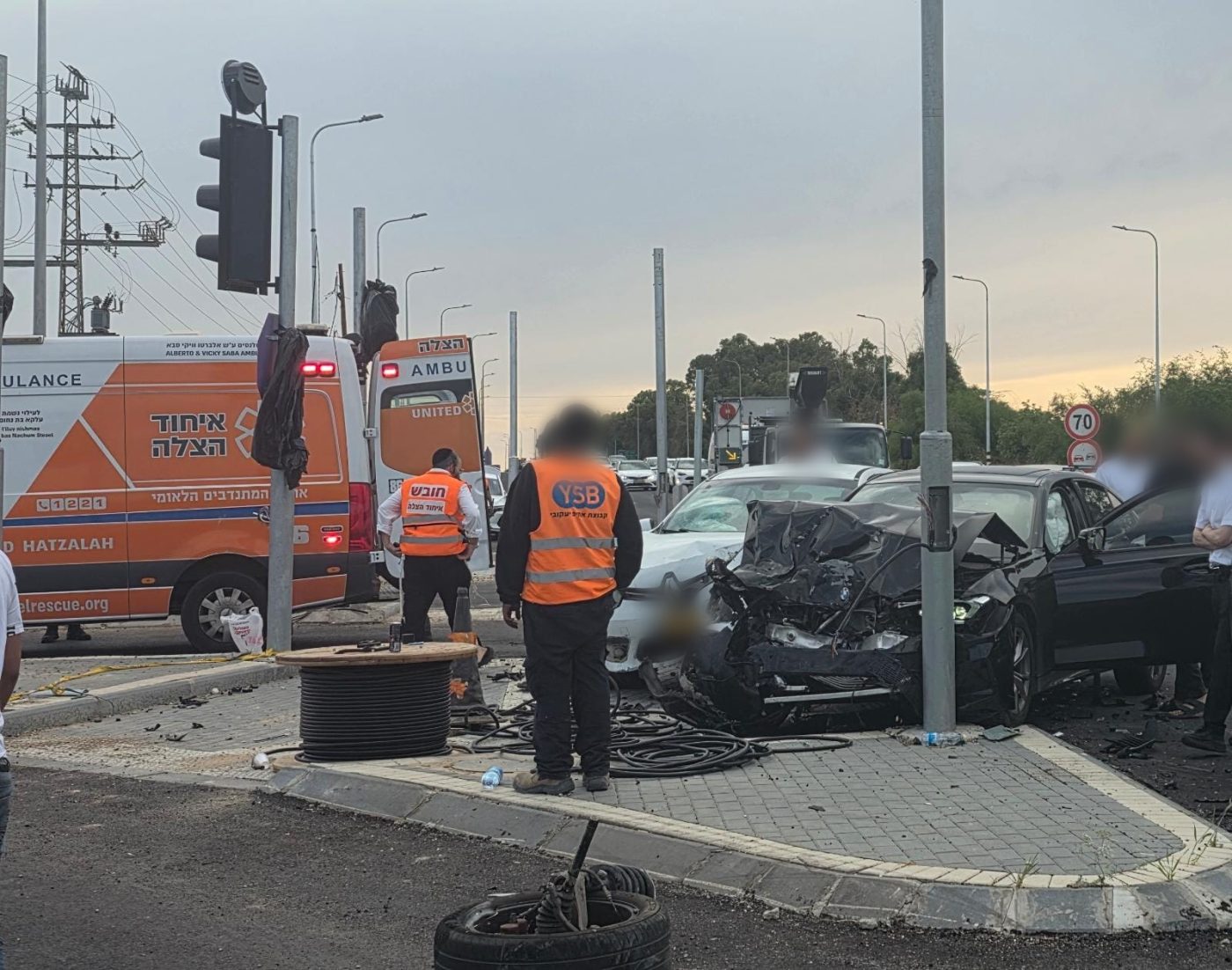 מערכת "אחלה ניוז" עם הדיווח הבא צילום: דוברות איחוד הצלה