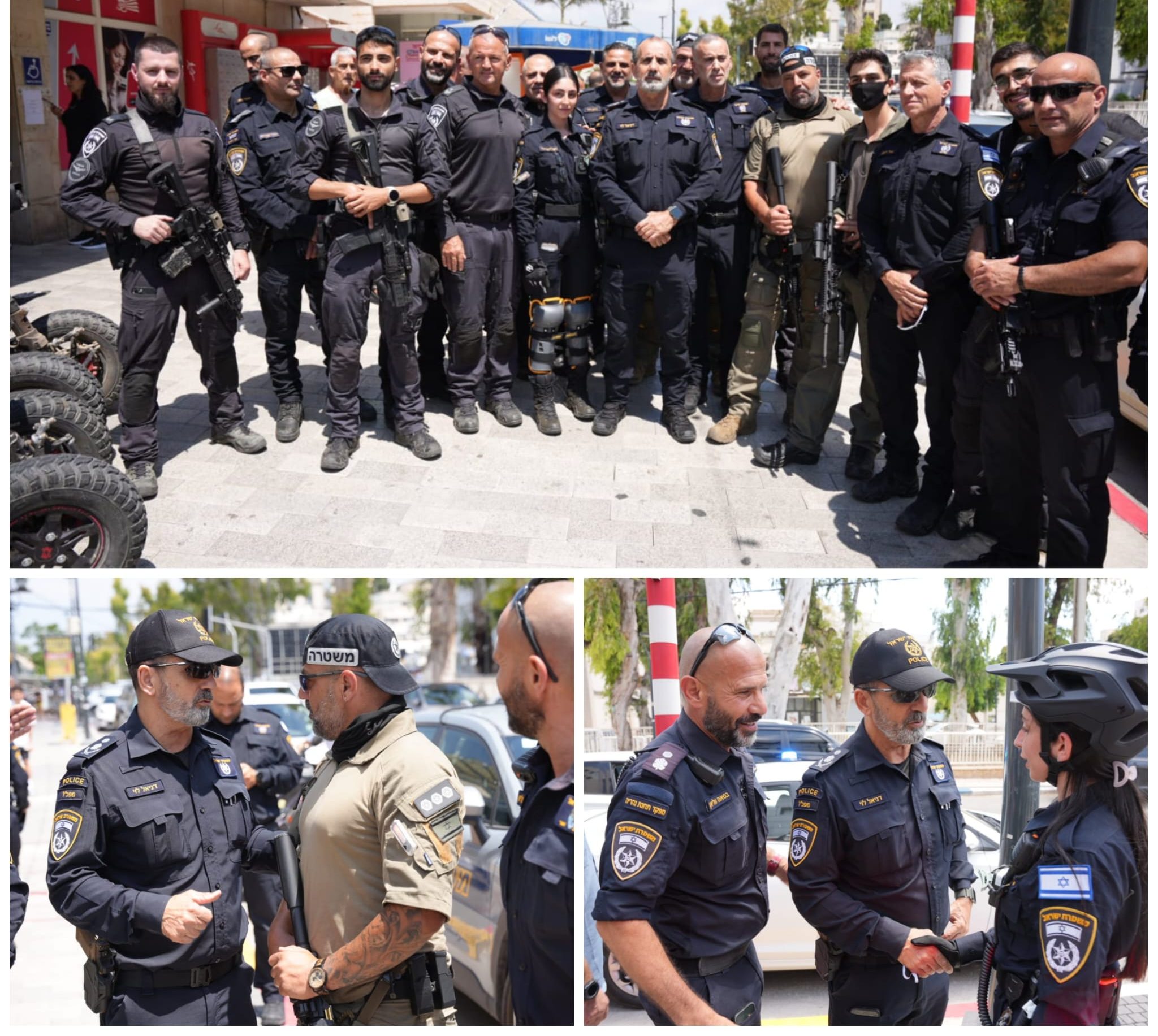 מערכת "אחלה ניוז" עם הדיווח הבא צילום: דוברות משטרת ישראל